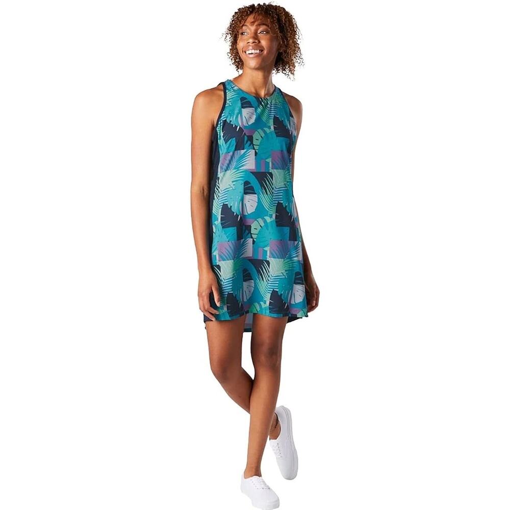Smartwool Merino‎ Sport Tropical Print Tank Dress Size XS
